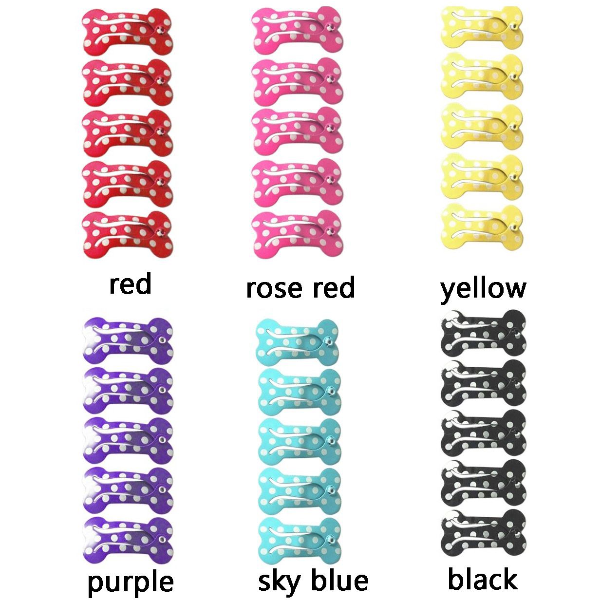 Shih Tzu Hair Clips (5 pcs)