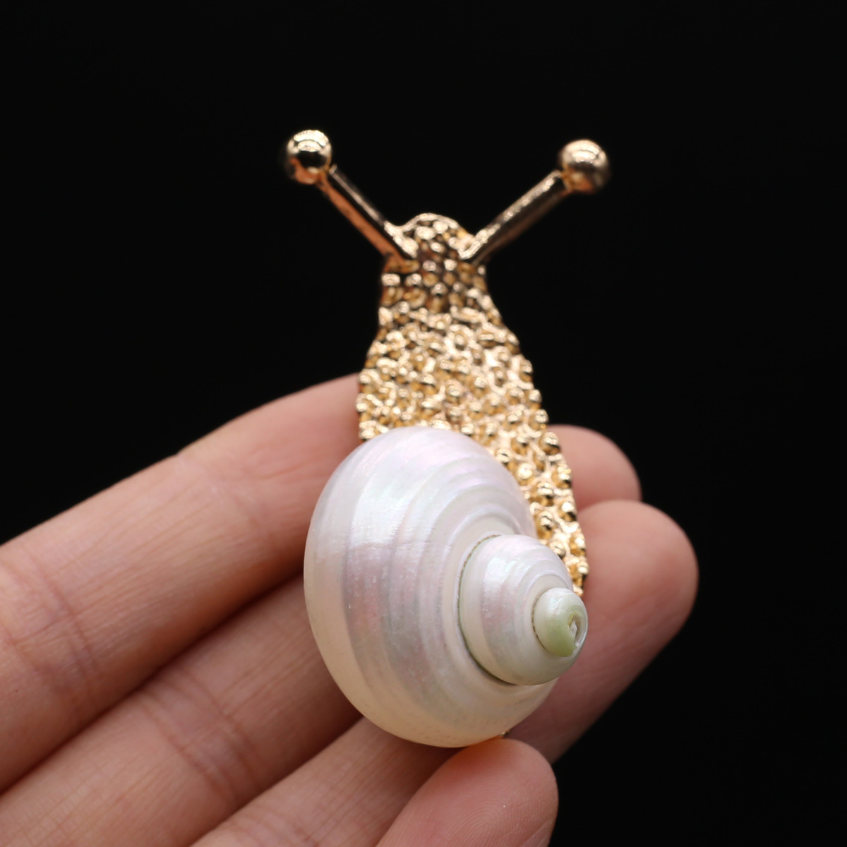 Shiny Metal Snail Brooch Accessory Shiny Metal Snail Brooch Accessory