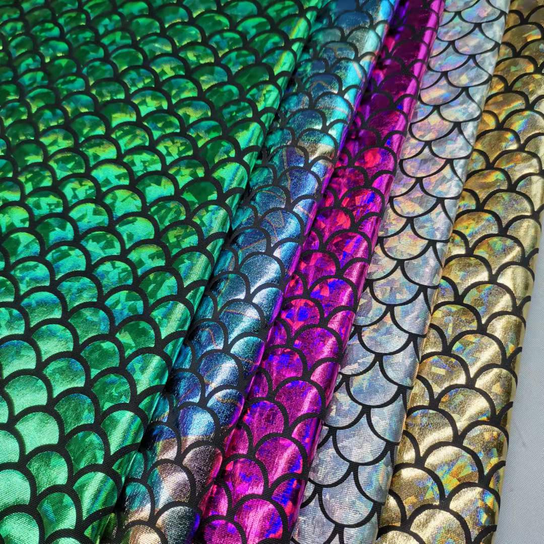 Shiny Spandex Mermaid Scale Fabric Shiny Spandex Mermaid Scale Fabric