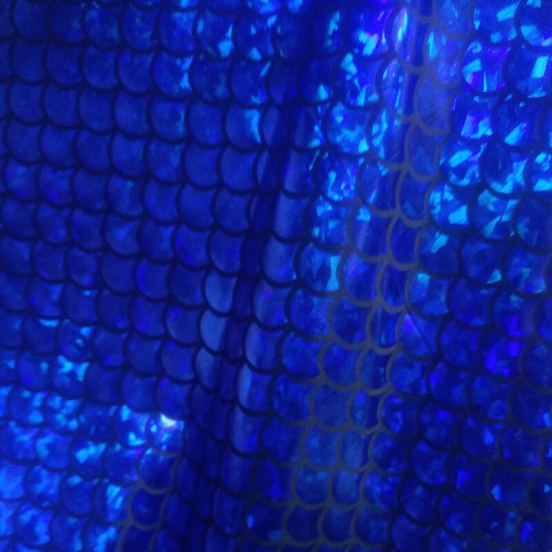 Shiny Spandex Mermaid Scale Fabric