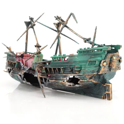Shipwreck Pirate Ship Aquarium Decor
