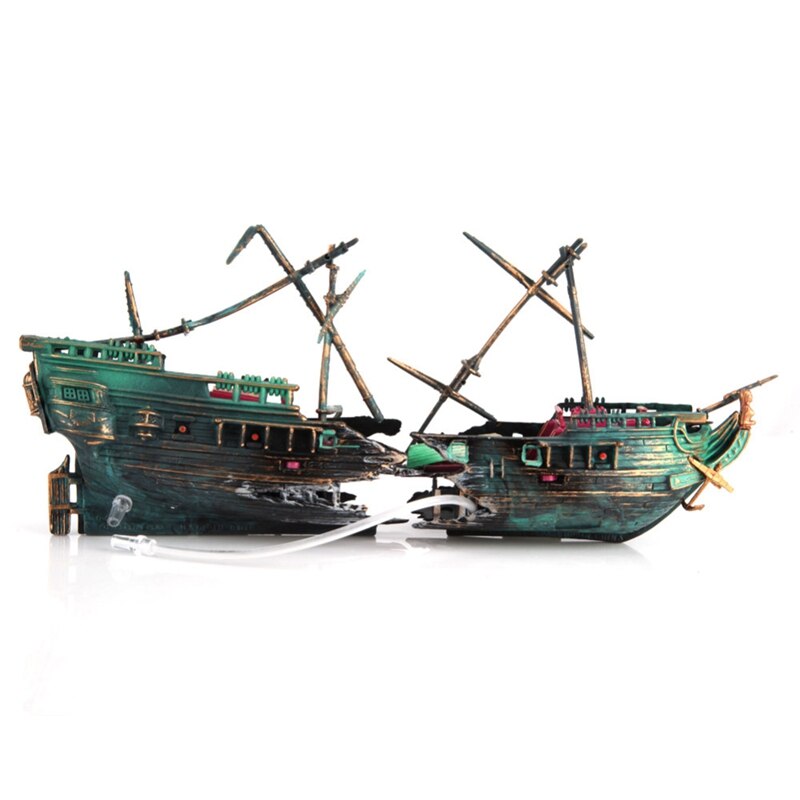 Shipwreck Pirate Ship Aquarium Decor