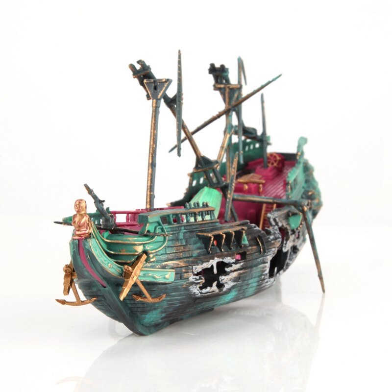 Shipwreck Pirate Ship Aquarium Decor