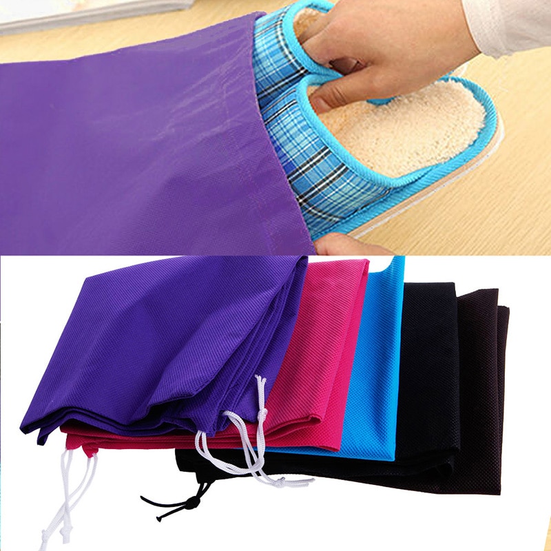 Shoe Bags Drawstring Closure