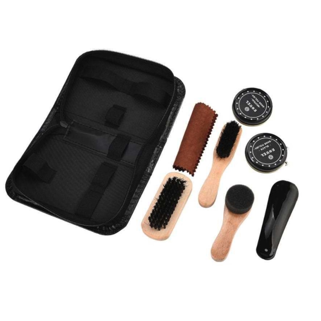 Shoe Polish Kit Brush Cleaning Set