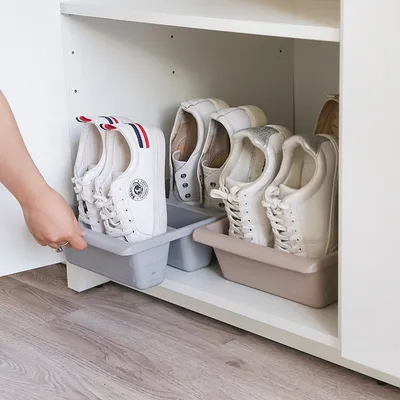 Shoe Space Saver Simple Tray Organizer