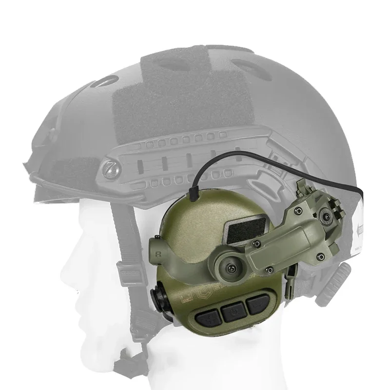 Shooting Earmuffs Tactical Noise Reduction Headset with Helmet ARC Rail Adapter with Kenwood PTT adapter New Shooting Earmuffs Tactical Noise Reduction Headset with Helmet ARC Rail Adapter with Kenwood PTT adapter New