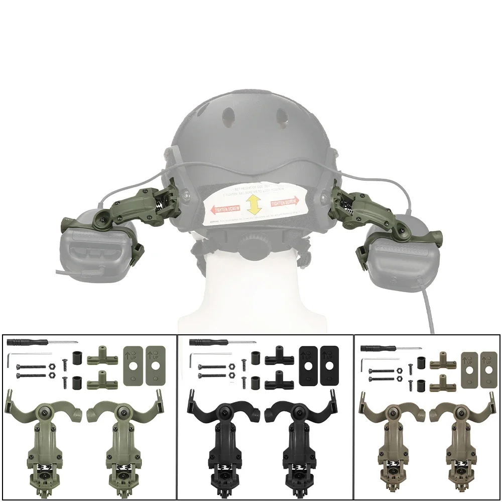 Shooting Earmuffs Tactical Noise Reduction Headset with Helmet ARC Rail Adapter with Kenwood PTT adapter New Shooting Earmuffs Tactical Noise Reduction Headset with Helmet ARC Rail Adapter with Kenwood PTT adapter New