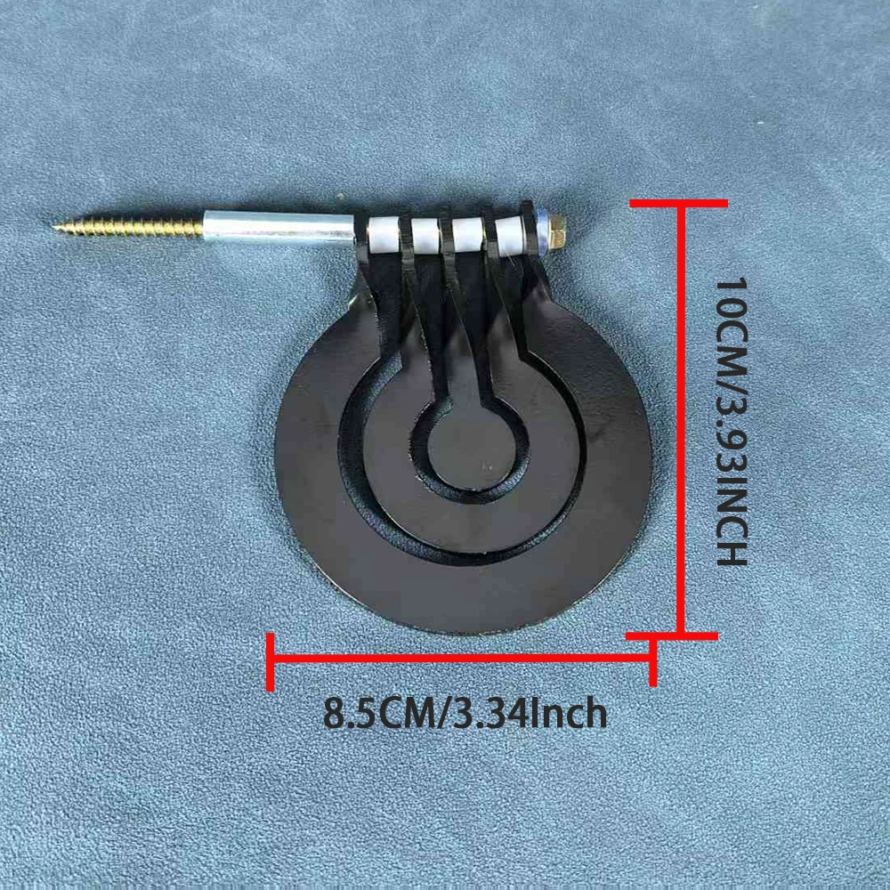 Shooting practice with a three – ring tree – inserted rotating pendulum target made of 3 – millimeter – thick metal