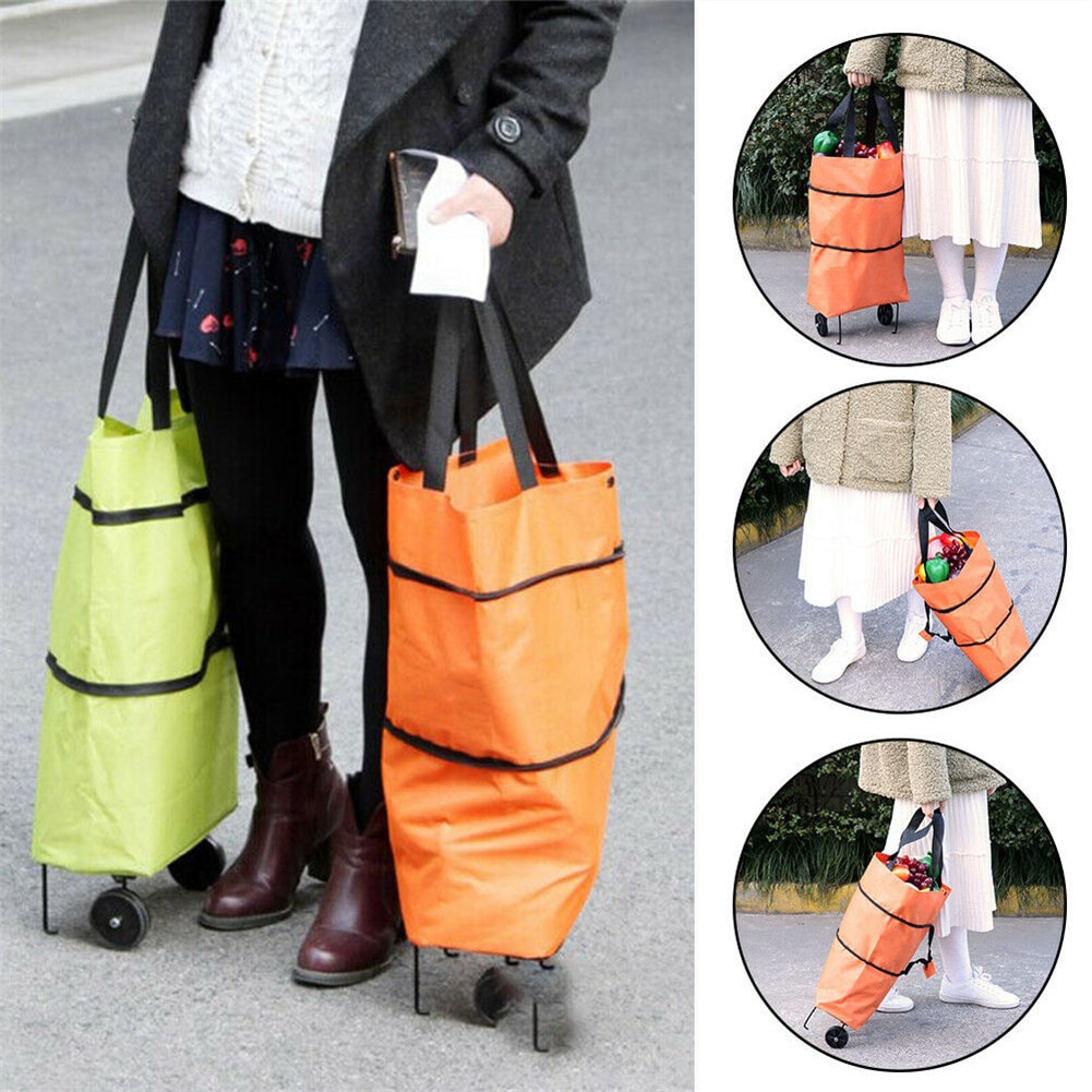 Shopping Bag with Wheels Foldable Trolley Shopping Bag with Wheels Foldable Trolley