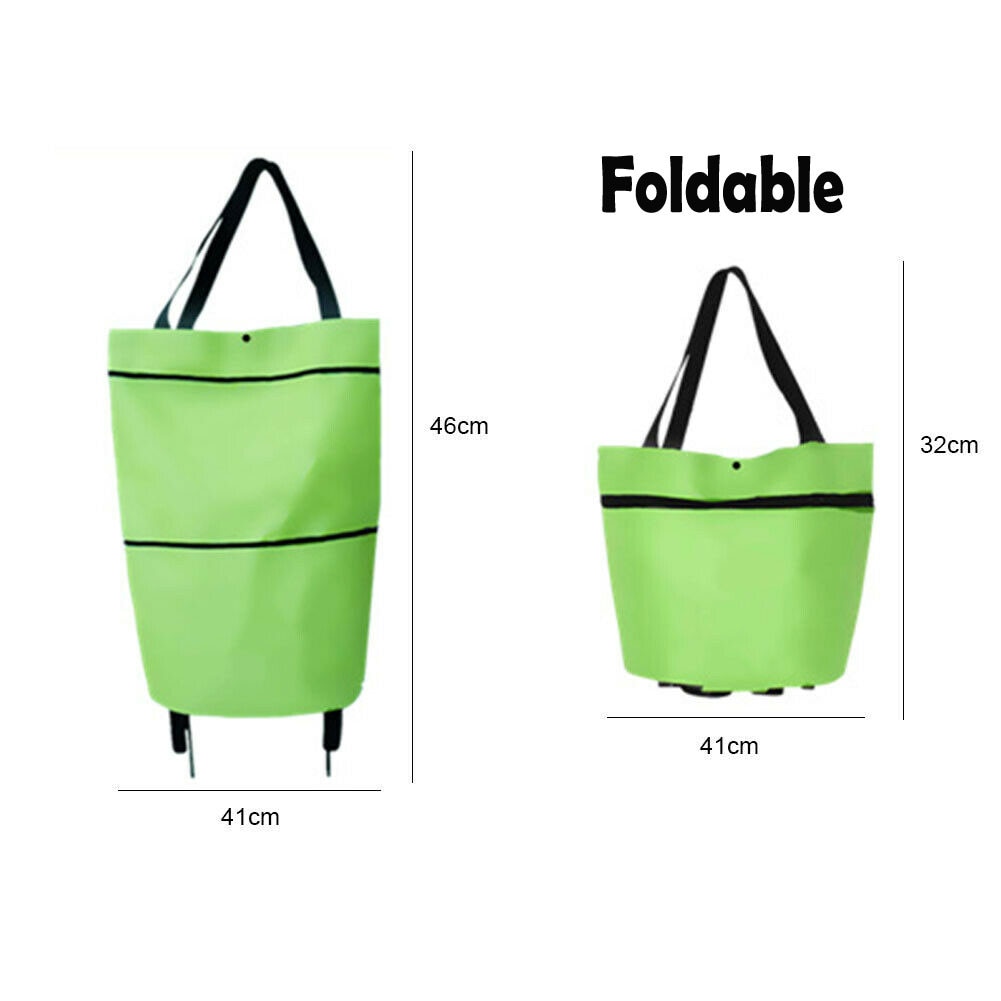 Shopping Bag with Wheels Foldable Trolley Shopping Bag with Wheels Foldable Trolley