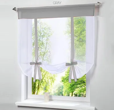 Short Curtain Tulle Window Drape Short Curtain Tulle Window Drape