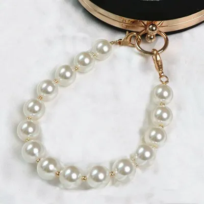 Short Faux Pearl Bag Strap Short Faux Pearl Bag Strap