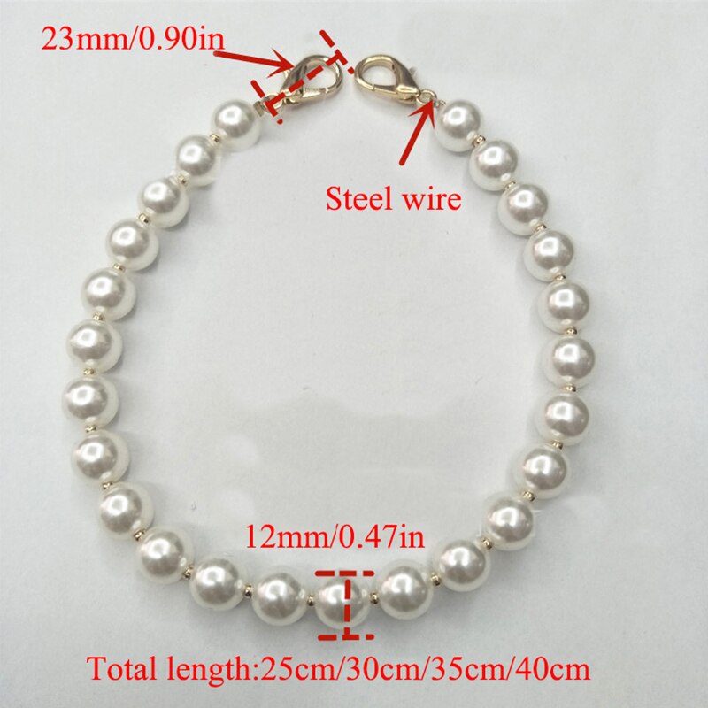 Short Faux Pearl Bag Strap Short Faux Pearl Bag Strap
