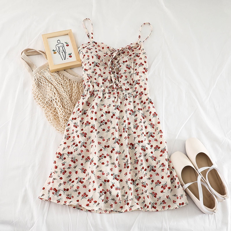 Short Floral Dress Sleeveless Apparel Short Floral Dress Sleeveless Apparel