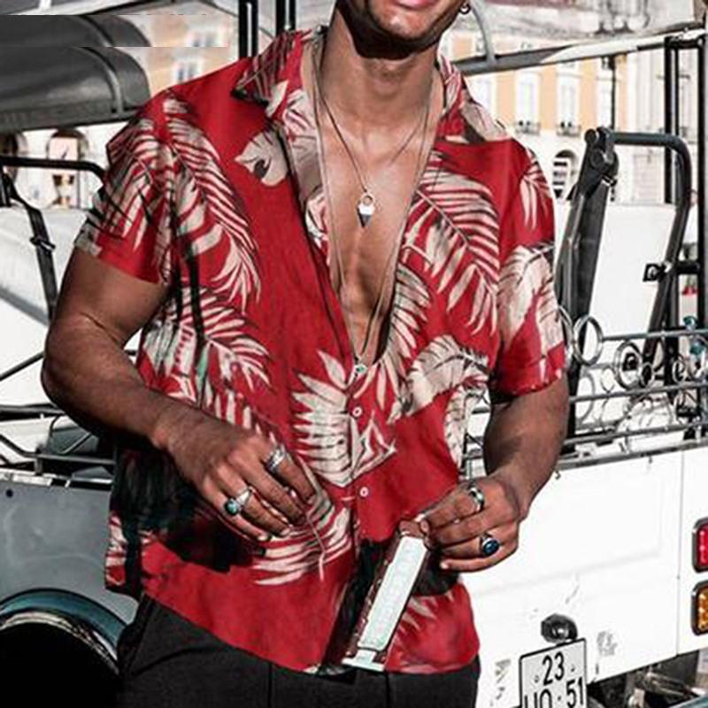 Short Sleeve Men Hawaiian Shirt Short Sleeve Men Hawaiian Shirt