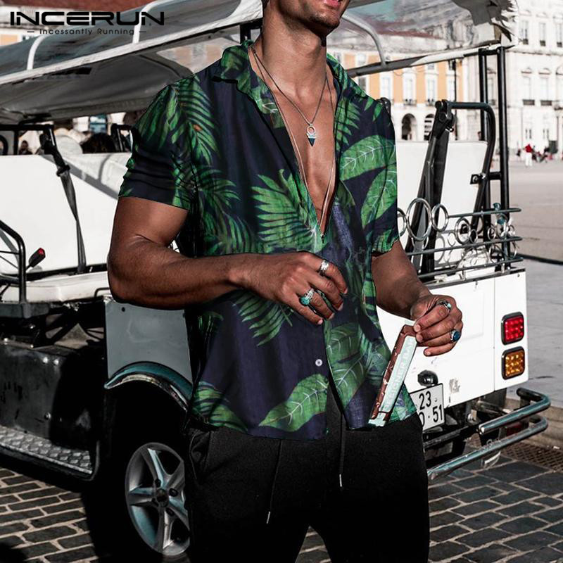 Short Sleeve Men Hawaiian Shirt Short Sleeve Men Hawaiian Shirt