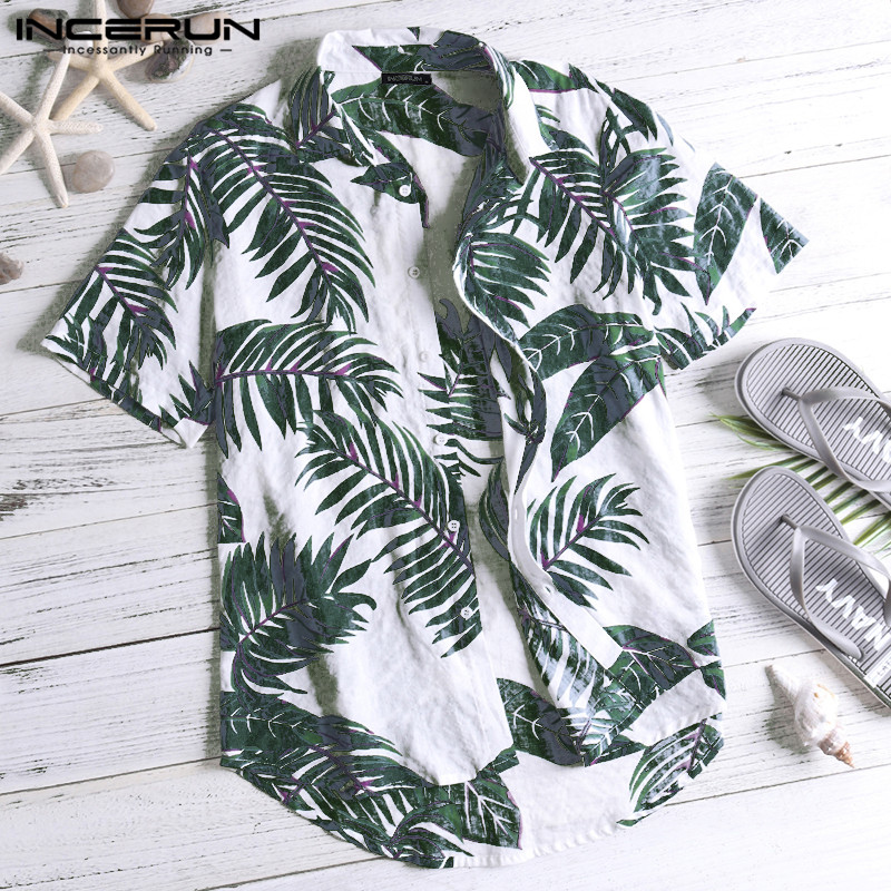 Short Sleeve Men Hawaiian Shirt Short Sleeve Men Hawaiian Shirt