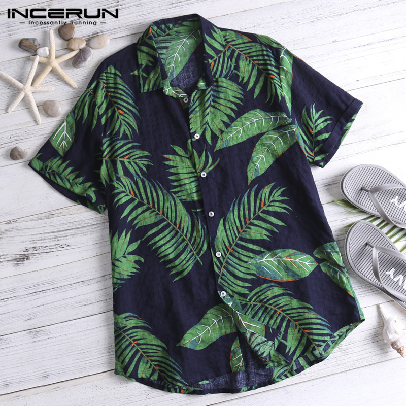 Short Sleeve Men Hawaiian Shirt Short Sleeve Men Hawaiian Shirt