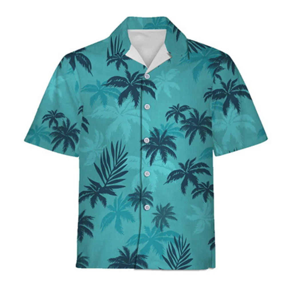 Short Sleeve Thin Summer Hawaiian Shirt for Men Short Sleeve Thin Summer Hawaiian Shirt for Men