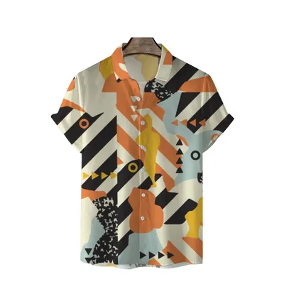 Short Sleeve Thin Summer Hawaiian Shirt for Men