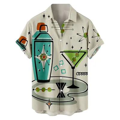 Short Sleeve Thin Summer Hawaiian Shirt for Men