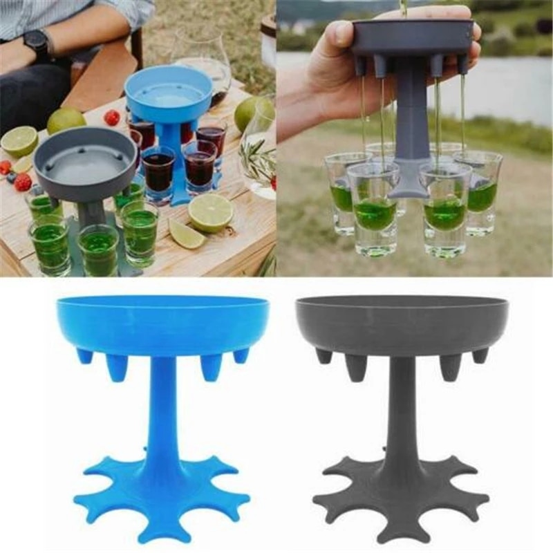 Shot Glass Dispenser 6 Cup Holder Shot Glass Dispenser 6 Cup Holder