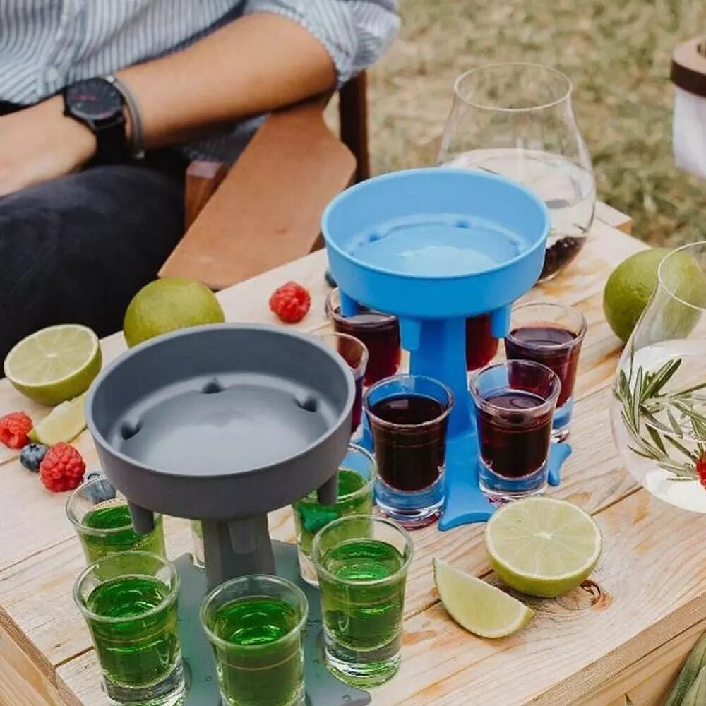 Shot Glass Dispenser 6 Cup Holder Shot Glass Dispenser 6 Cup Holder