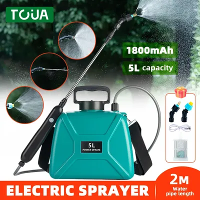 Shoulder-type Electric Pesticide Sprayer 2000mAh Lithium Battery Spray Garden Power Tool Comes with 5L Bucket USB Shoulder-type Electric Pesticide Sprayer 2000mAh Lithium Battery Spray Garden Power Tool Comes with 5L Bucket USB