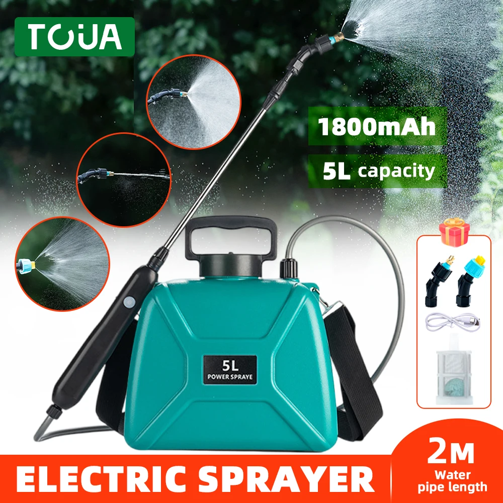 Shoulder-type Electric Pesticide Sprayer 2000mAh Lithium Battery Spray Garden Power Tool Comes with 5L Bucket USB Shoulder-type Electric Pesticide Sprayer 2000mAh Lithium Battery Spray Garden Power Tool Comes with 5L Bucket USB