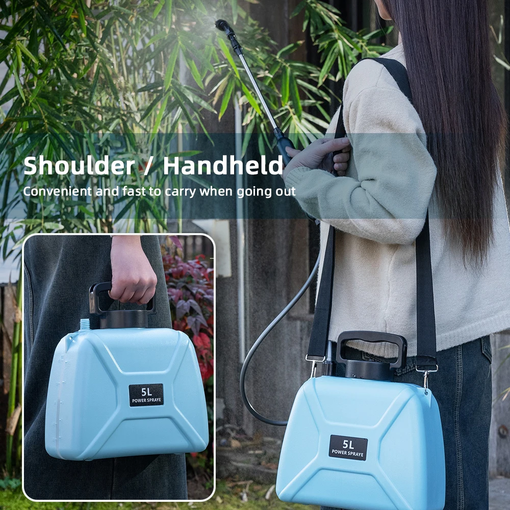 Shoulder-type Electric Pesticide Sprayer 2000mAh Lithium Battery Spray Garden Power Tool Comes with 5L Bucket USB Shoulder-type Electric Pesticide Sprayer 2000mAh Lithium Battery Spray Garden Power Tool Comes with 5L Bucket USB