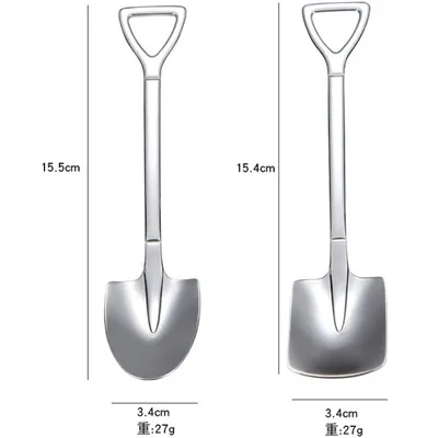 Shovel Spoons Stainless Steel (2 Pcs) Shovel Spoons Stainless Steel (2 Pcs)