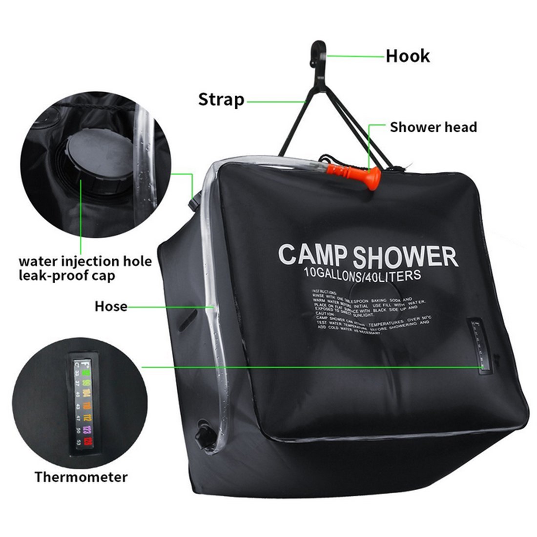 Shower Bag Portable Camping Bath Shower Bag Portable Camping Bath