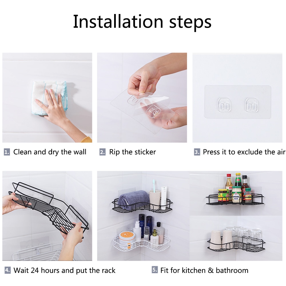 Shower Corner Rack Shelf Storage