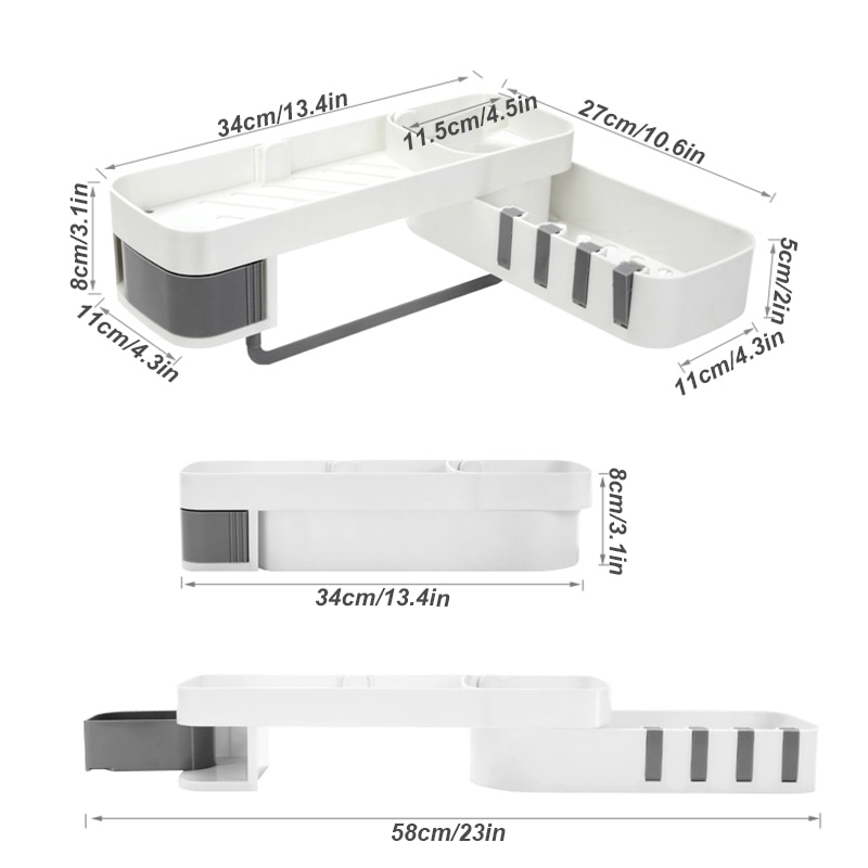 Shower Corner Shelf Organizer