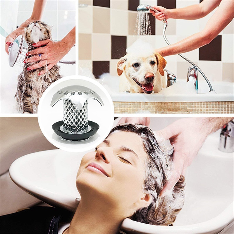 Shower Drain Hair Catcher Cover Strainer