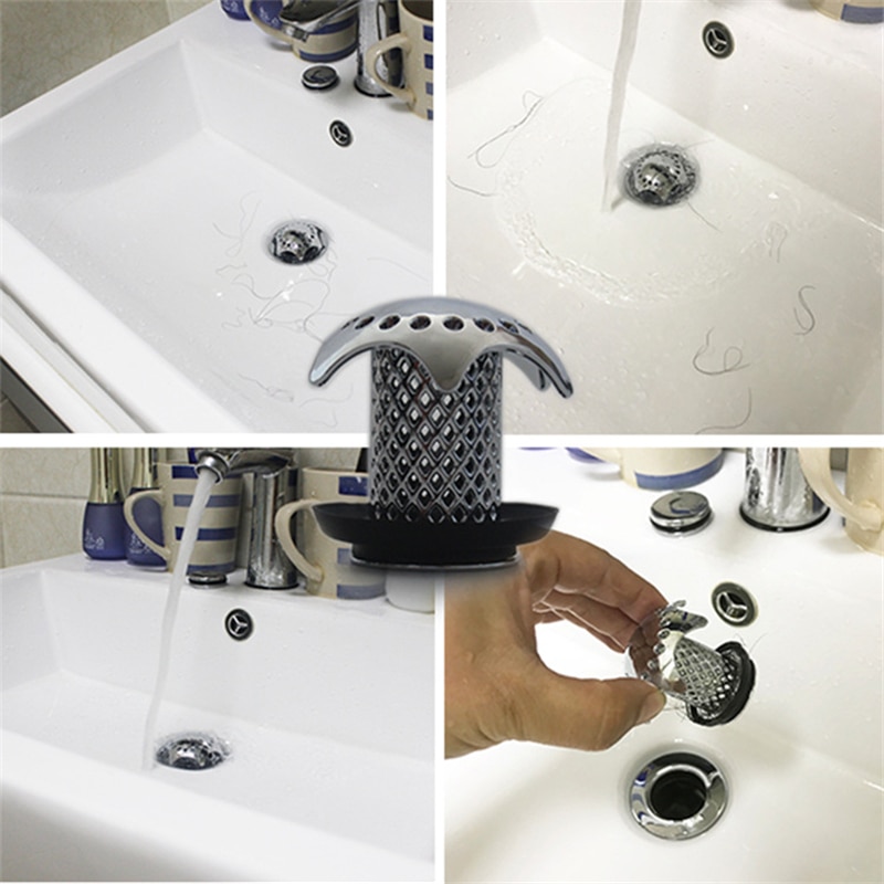 Shower Drain Hair Catcher Cover Strainer