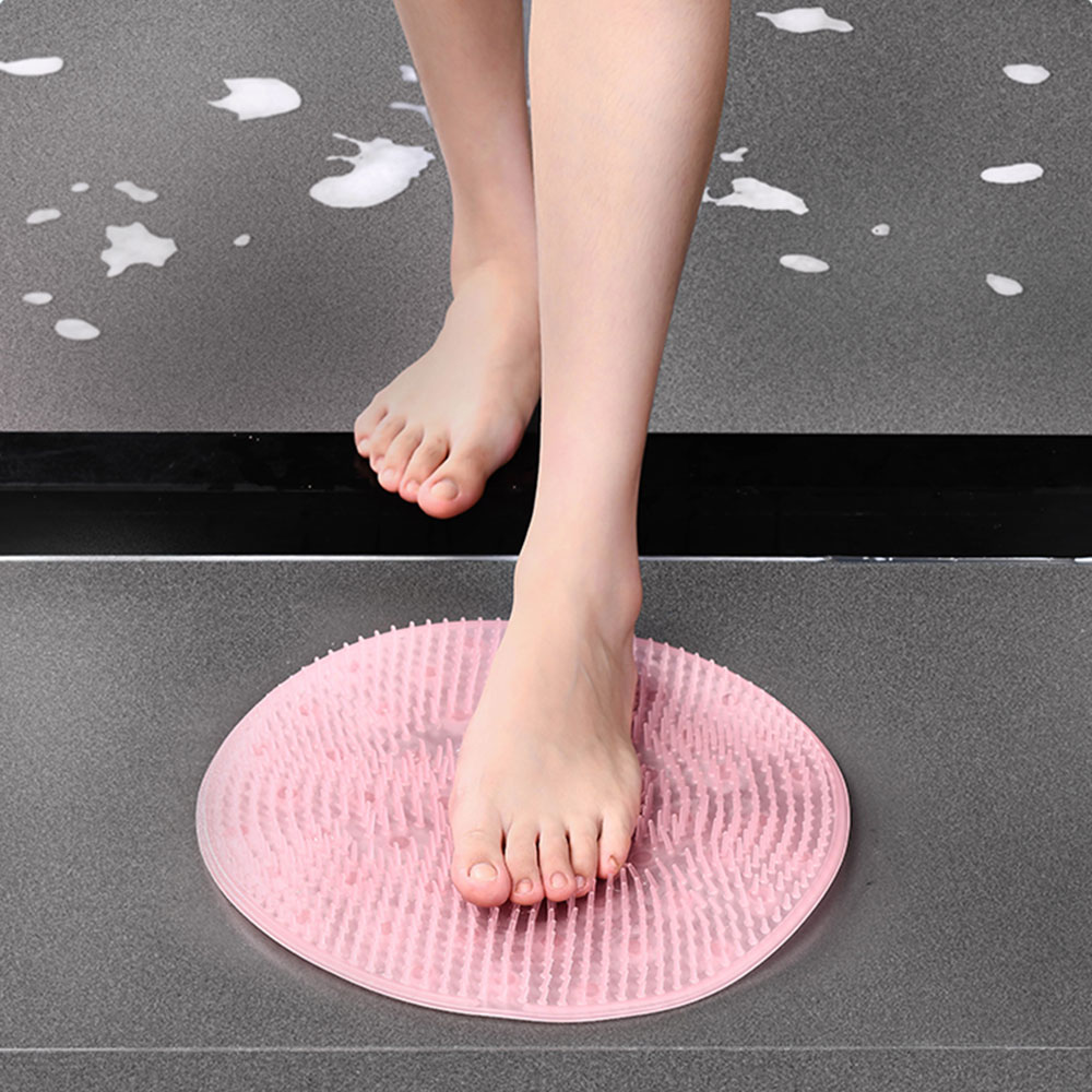 Shower Foot Scrubber Mat Silicone Scrubber Shower Foot Scrubber Mat Silicone Scrubber