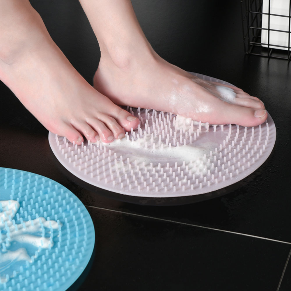 Shower Foot Scrubber Mat Silicone Scrubber Shower Foot Scrubber Mat Silicone Scrubber