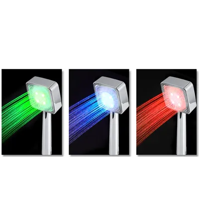 Shower Head with Lights Three Colors