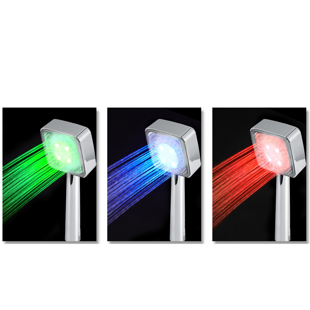 Shower Head with Lights Three Colors