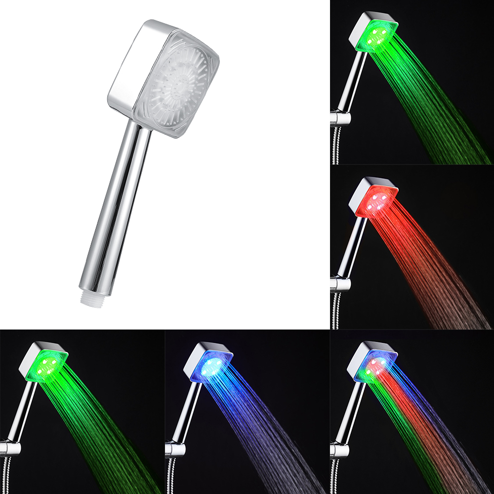 Shower Head with Lights Three Colors