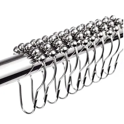 Shower Hooks Stainless Steel Rings (12 Pcs) Shower Hooks Stainless Steel Rings (12 Pcs)