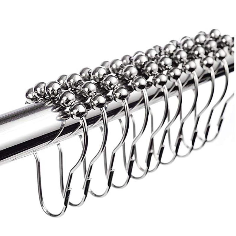 Shower Hooks Stainless Steel Rings (12 Pcs)