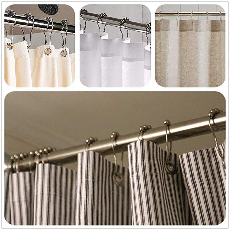 Shower Hooks Stainless Steel Rings (12 Pcs) Shower Hooks Stainless Steel Rings (12 Pcs)