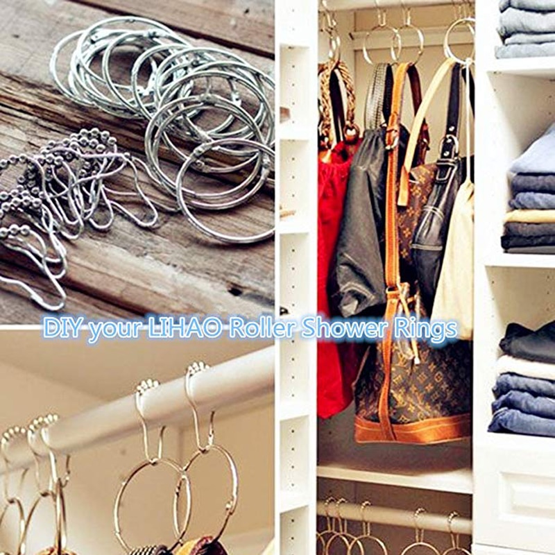 Shower Hooks Stainless Steel Rings (12 Pcs) Shower Hooks Stainless Steel Rings (12 Pcs)