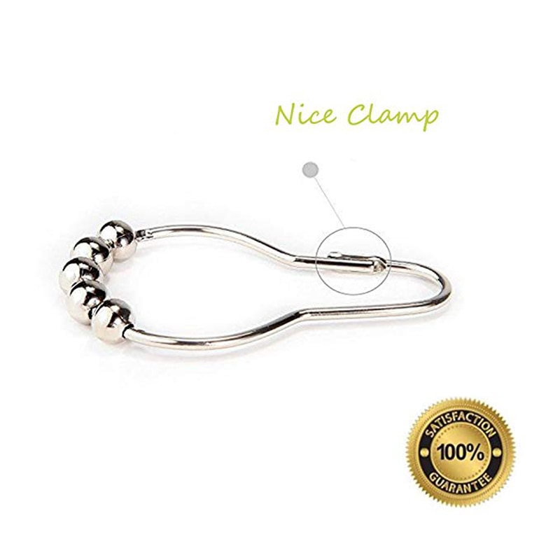 Shower Hooks Stainless Steel Rings (12 Pcs) Shower Hooks Stainless Steel Rings (12 Pcs)