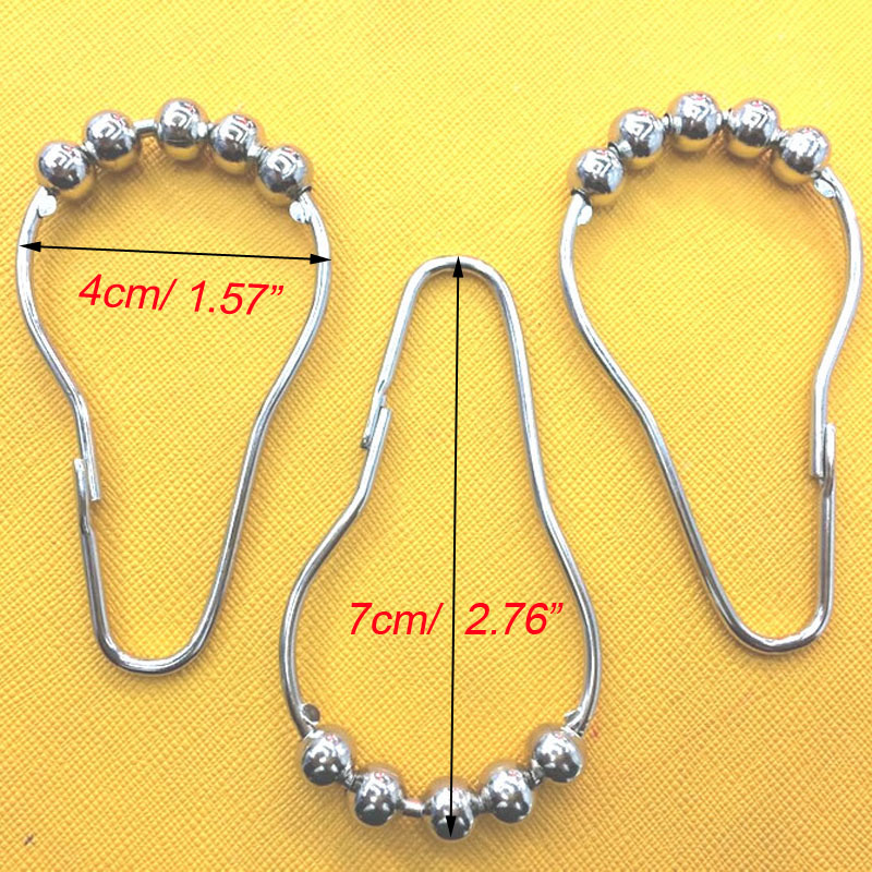 Shower Hooks Stainless Steel Rings (12 Pcs) Shower Hooks Stainless Steel Rings (12 Pcs)
