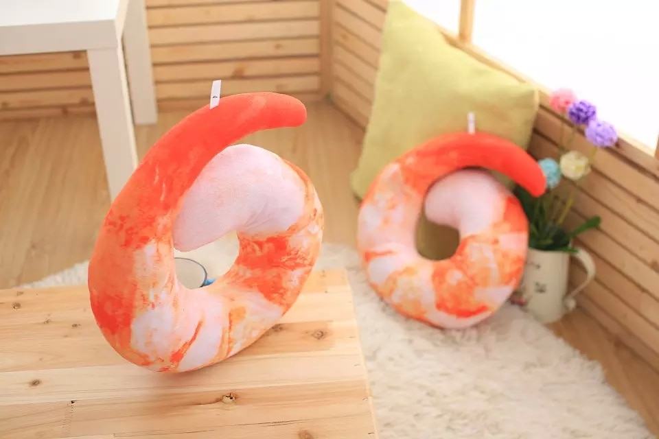 Shrimp Pillow Neck Cushion Shrimp Pillow Neck Cushion