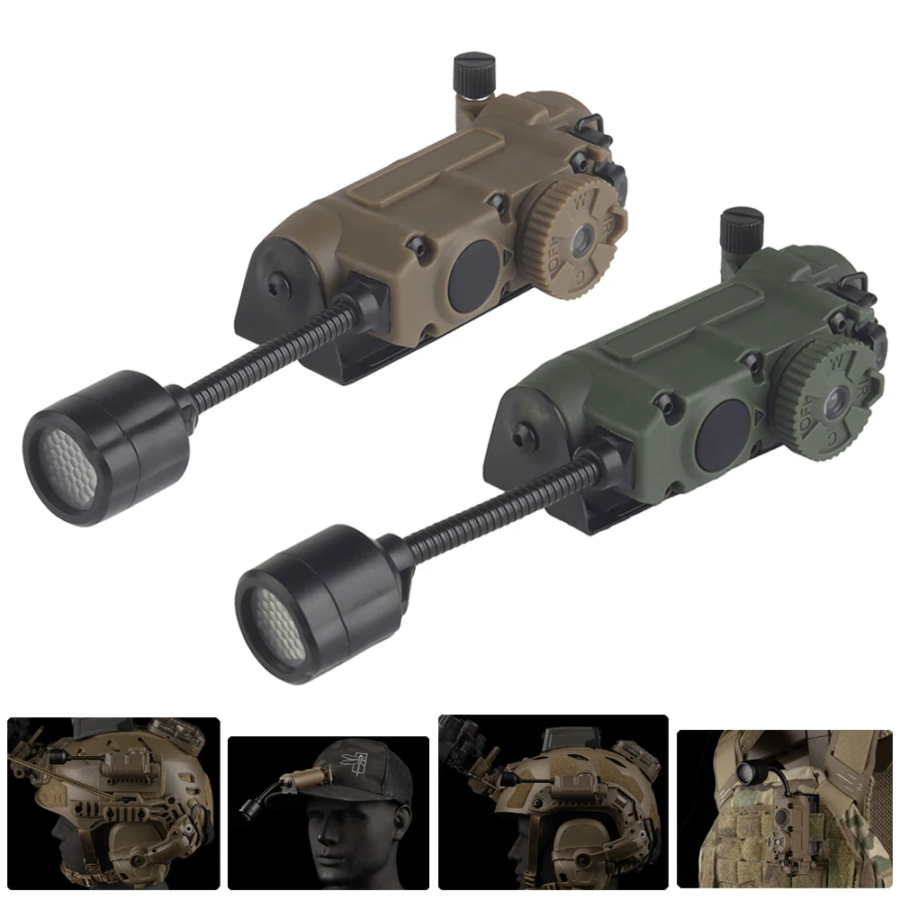 Sidewinder Helmet Lamp Tactical Strobe Light Red/Green/Blue/White/IR Head IFF Light Hunting Fishing Auxiliary LED Sidewinder Helmet Lamp Tactical Strobe Light Red/Green/Blue/White/IR Head IFF Light Hunting Fishing Auxiliary LED